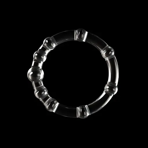 Набор эрекционных колец Lovetoy Triple Beaded Ring Set 3 шт. прозрачный - фото 5