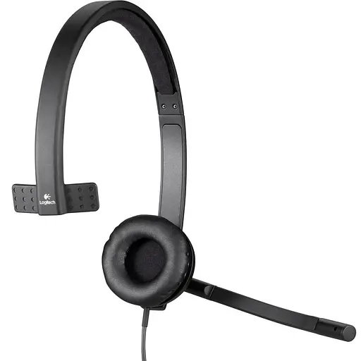 Гарнітура Logitech H570e Corded Mono USB Headset (Teams version) Black USB-C (981-001427) - фото 2