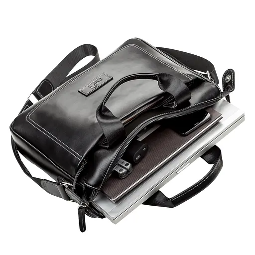 Чоловіча шкіряна сумка SHVIGEL 34х26х6,5 см sum0012488 - фото 3