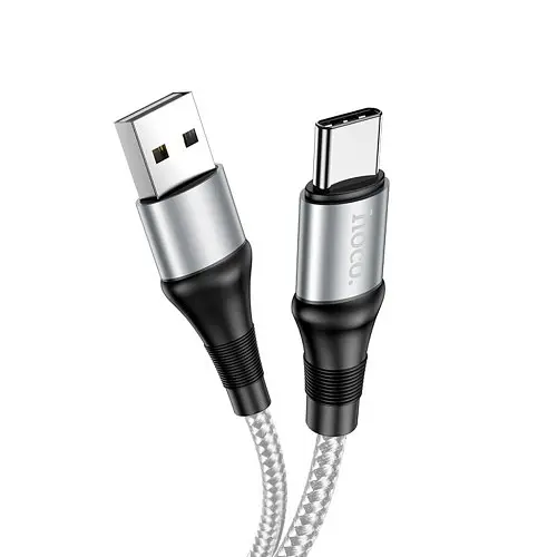 Кабель Hoco X50 Excellent charging data for Type-C 3A/1 м Grey - фото 1