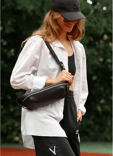 Женская сумка-бананка Sambag HOLSTER MSH Черная 36 х 14 х 4 см (87113001) - фото 4