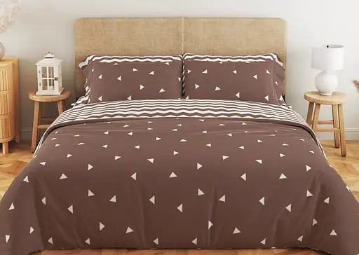Комплект постельного белья ТЕП Soft dreams Cappuccino Night семейный капучино с белым (2-03860_25672) - фото 1