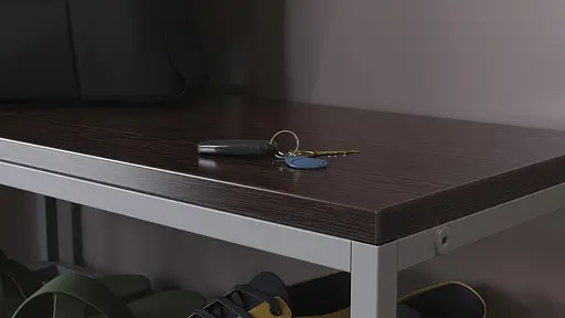 Банкетка универсальная Ferrum-decor Слайм 45x63x26 серый ДСП Венге 16мм (FRD-105511) - фото 6