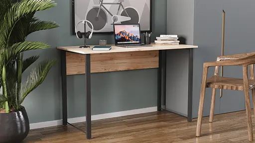 Компьютерный стол Ferrum-decor Курт 75x100x70 черный ДСП Дуб Сан-Марино 16мм (FRD-103929) - фото 4