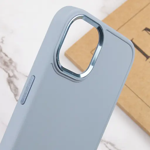 Чохол Epik TPU Bonbon Metal Style для Apple iPhone 14 Plus 6.7 Блакитний/Mist blue - фото 4