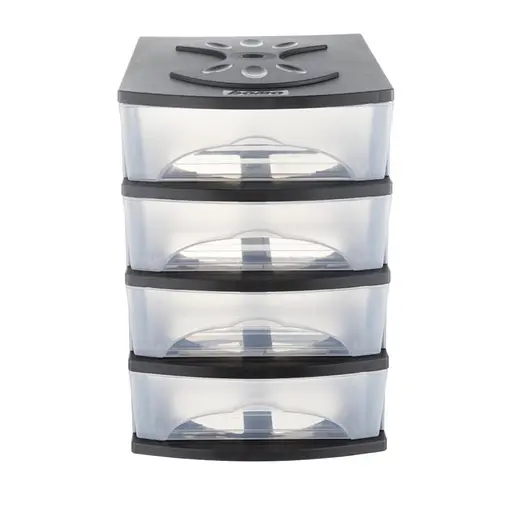 Модульный комод MEDYA, 26x35x39h4 выдвижные ящики, антрацит - фото 2