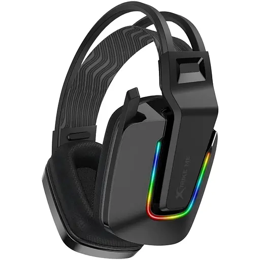 Игровая гарнитура Xtrike Me GH-712 USB+3.5 мм RGB кабель 2 м черная