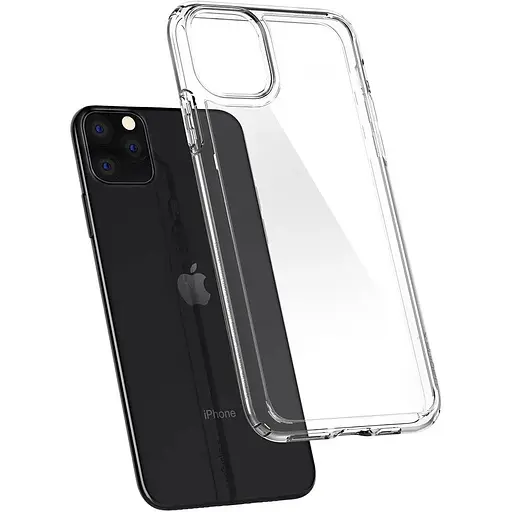 Оригинальный противоударный чехол Spigen Ultra Hybrid для iPhone 11 Pro Max (6.5") прозрачный 075CS27135 - фото 5