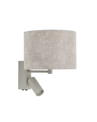 Бра, настінний світильник Nowodvorski 11668 Cedro A E27|GU10 (R35) 10W|10W IP20 світло-сірий - фото 1