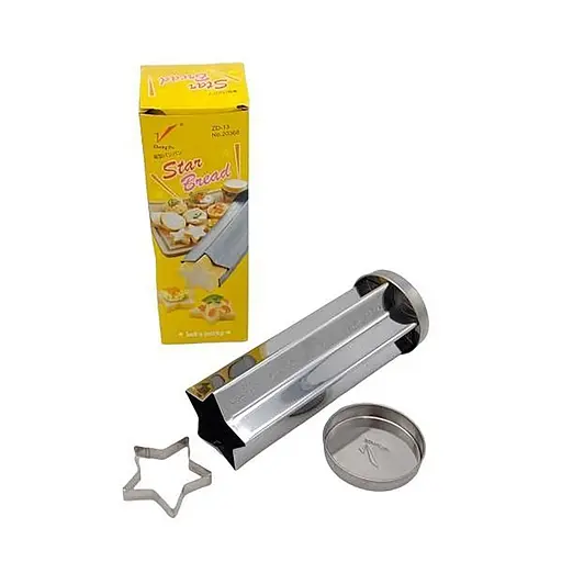 Форма хлібна для випікання хліба у формі зірки із нержавіючої сталі з кришкою, Kitchen Master Сірий 87562 - фото 6