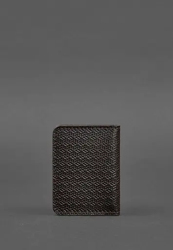 Кожаная обложка для ID-паспорта и водительского заседания 4.0 карбон коричневый - фото 5