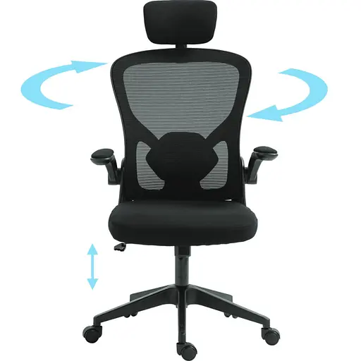 Кресло игровое Sandberg ErgoFusion Gaming Chair Basic черное - фото 8