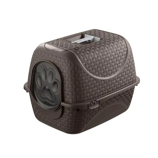 Закрытый туалет для кошек PRIVE' 41,8x50,5x39,6h, серо-бежевый