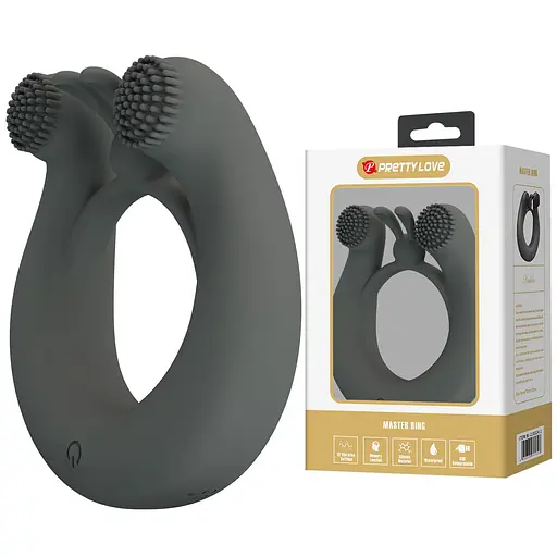 Віброкільце Pretty Love Dahlia 7.6 см (сірий) - фото 11