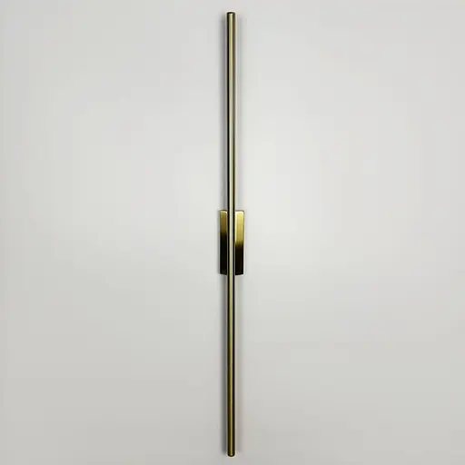 Мінімалістичний латунний настінний світильник в корпусі 100 см Арт. C20/1000 AB Line F - фото 2