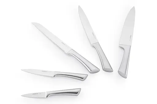 ARDESTO Набір ножів Black Mars 6 пр., нержавіюча сталь, бамбуковий блок - фото 8