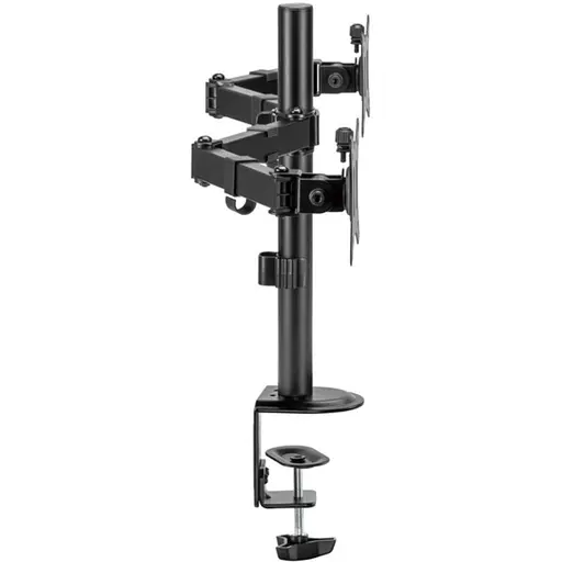 Кронштейн настільний OfficePro OPMA-102 для двох моніторів 17-32 дюйми Black - фото 5