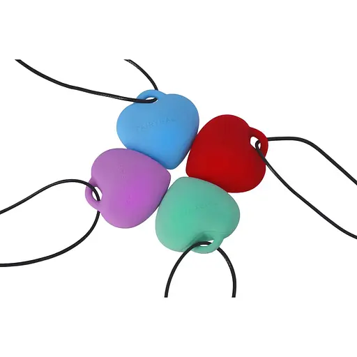 Минивибратор Сердечко FairyGasm PleasureStOne Red, 9 режимов, на шнурке - фото 8