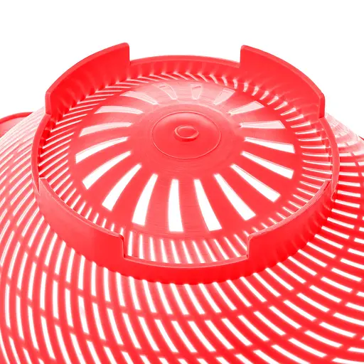 Дуршлаг пластиковый с ручкой 36х22.5 см, Kitchette Красный 84633 - фото 3