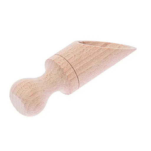 Ложка совок дерев'яний для цукру, спецій та сипучих продуктів 9 см, Woodly Бежевий 86271 - фото 3