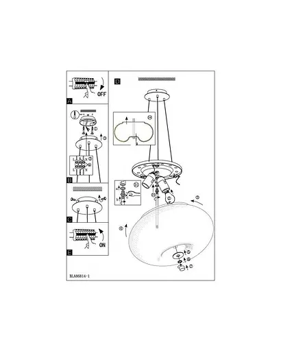 Підвісний світильник Eglo 86815 Optica - фото 4