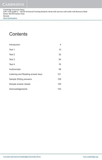 Cambridge Practice Tests IELTS 16 General with Answers, Downloadable Audio and Resource Bank - фото 2