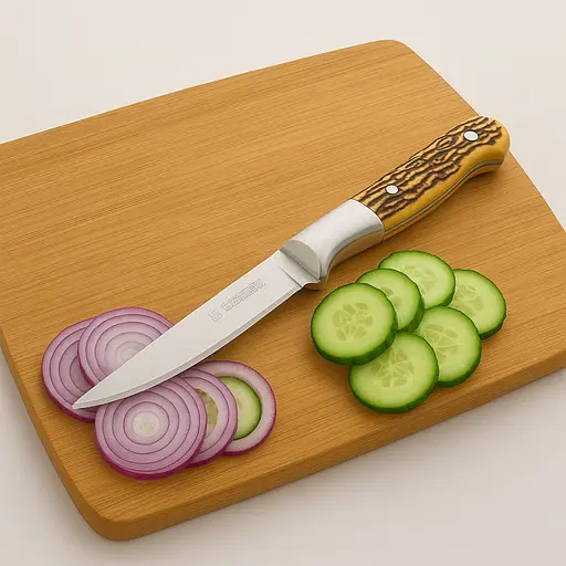 Нож кухонный Chencnuji для чистки и нарезки овощей и фруктов L 19 см лезвие 9,5 см, Kitchen Master 87565 - фото 2