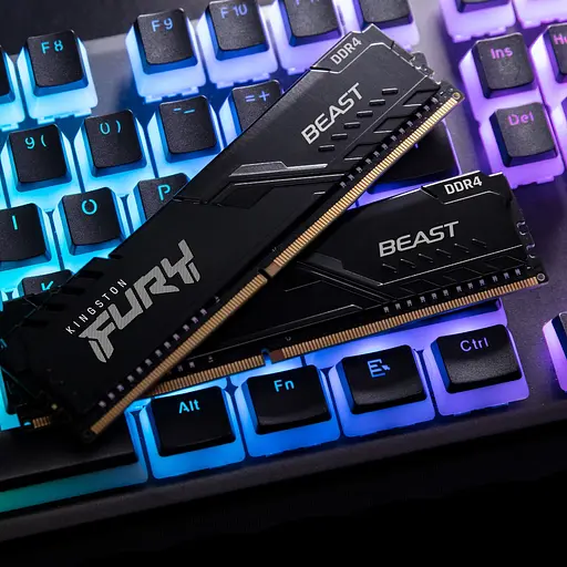 Оперативная память Kingston Fury Beast Black DDR4, 2x8GB/3600 (KF436C17BBK2/16) - фото 9