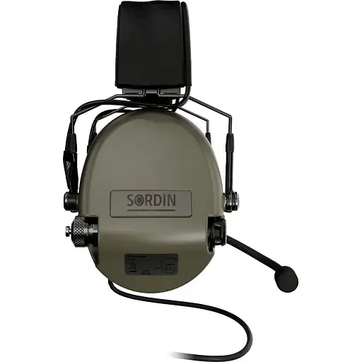 Активные наушники Sordin Supreme MIL CC Slim с верхним держателем зеленые - фото 5