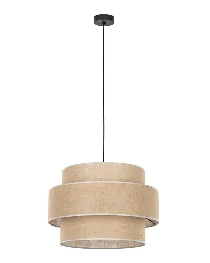 Світильник підвісний, люстра TK Lighting 5419 Calisto E27 1x15W IP20 бежевий - фото 1