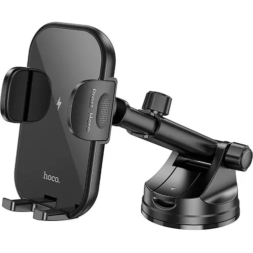 Автотримач із бездротовою зарядкою Hoco HW5 Journey Black (601450) [151337]