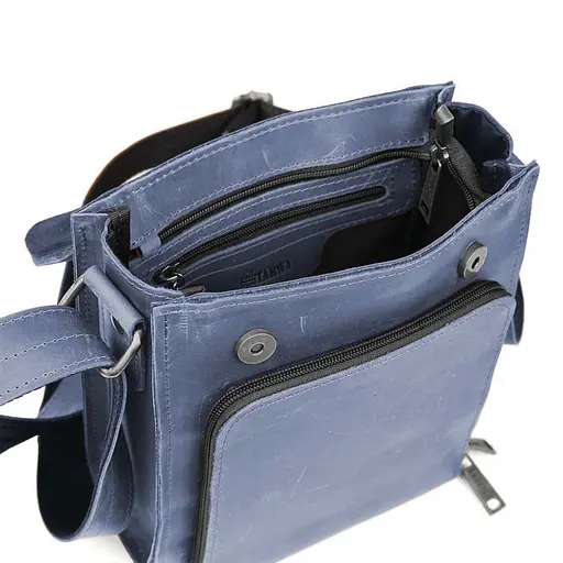 Мужская кожаная сумка через плечо TARWA 26х22х6 см sum0028374 - фото 2