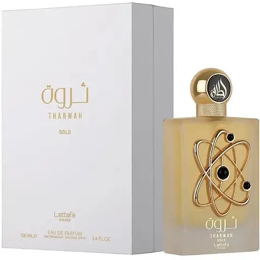 Парфюмированная вода оригинал Lattafa Perfumes Tharwah Gold 100 мл - фото 1