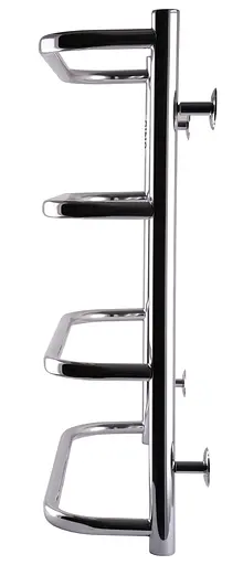 Водяна рушникосушка Unio LS W 600-500-4 Драбинка Скоба, Хром - фото 3