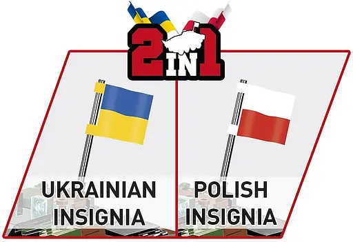 Конструктор COBI український танк ЗСУ KTO Rosomak (PL/UA) 2629 - фото 7