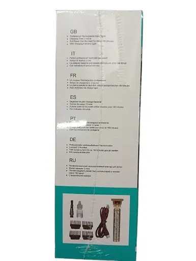 Чоловічий акумуляторний триммер 3 в 1 Daling DL-1505 для бороди вусів 5Вт машинка для стрижки T-лезо Золото - фото 6