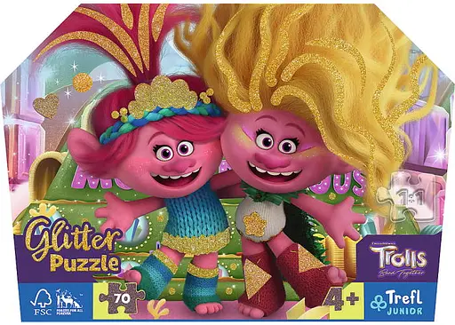 Пазл Trefl глітерний Тролі 70 ел. (53021) - фото 2