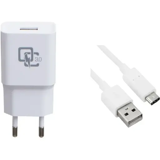 Швидке зарядне Xiaomi QC 3.0 18 W + кабель USB Type-C - фото 1