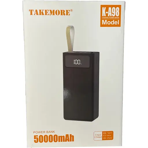 Power bank Take More 50000mAh. Универсальная мобильная батарея. Мощный польский повербанк - фото 6