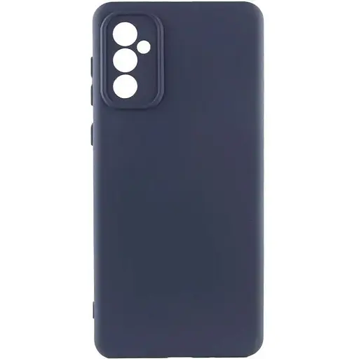 Чохол TPU Getman Liquid Silk Full Camera для Samsung Galaxy S24 FE Синій / Midnight Blue