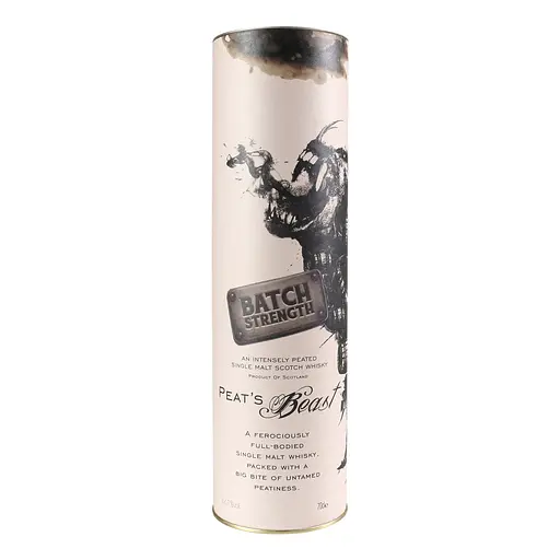 Виски Peat's Beast Cask Strength Single Malt Scotch Whisky 52.1% 0.7 л в тубусе - фото 2