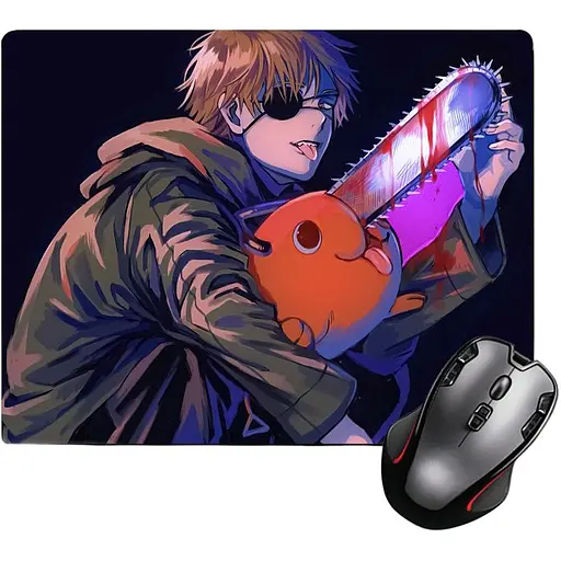 Ігрова поверхня Nextprint Людина-бензопила Денджі та Пошана - Chainsaw Man 220 х 180 мм (17466) 