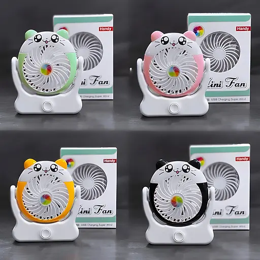 Дитячий настільний USB-вентилятор Mini Fan на акумуляторі зелений (2628-G4) - фото 3