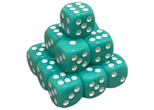 Настільна гра Games 7 Days Кубик D6 з точками (аквамарин) , 1 шт. (g7dd6dotsaqua)