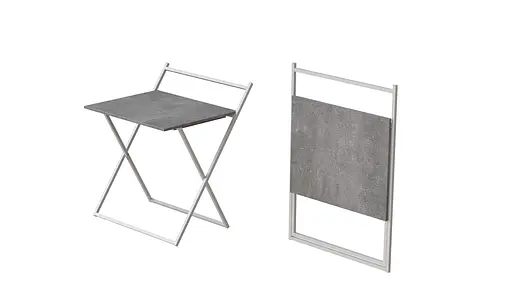 Стіл трансформер Компакт 3 750x790x720 Білий метал ДСП Бетон 16 мм FRD-104689 - фото 4