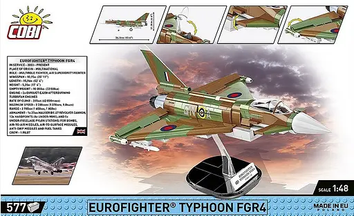 Конструктор винищувач Eurofighter Typhoon FGR4 "GiNA" COBI 5843 - фото 4