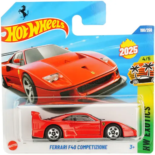 Базова машинка Hot Wheels HW Exotics Ferrari F 40 Competizione червона (5785) HYW59-N521      