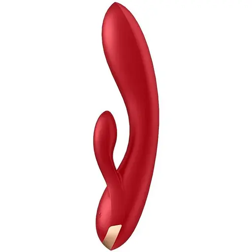 Смарт вибратор кролик с двойным отростком Satisfyer Double Flex