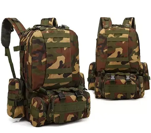 Тактический рюкзак 52л из ткани Oxford Камуфляж - фото 3