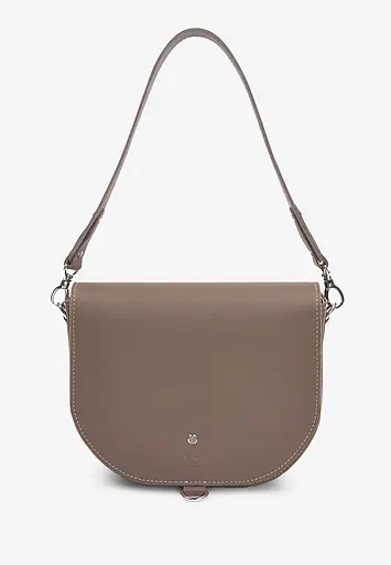 Жіноча шкіряна сумка Ruby L темно-бежева - фото 3